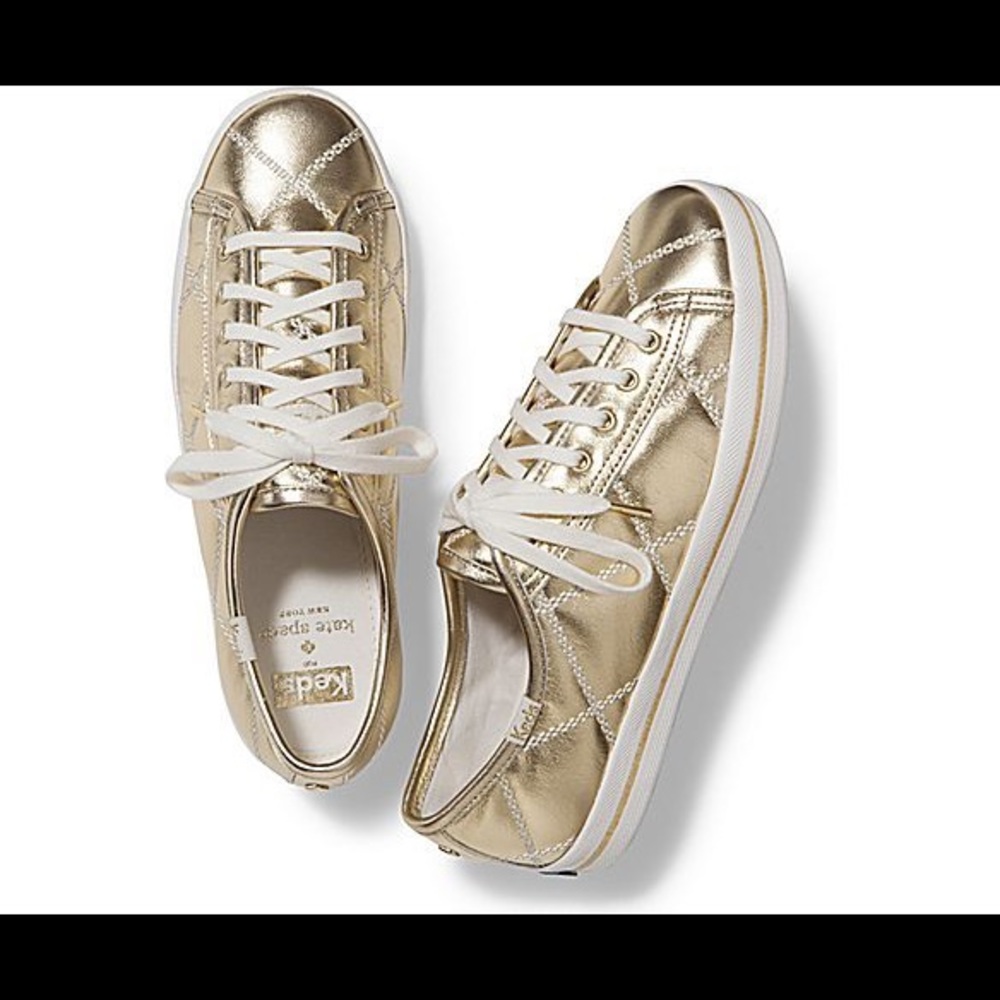 Keds X Kate Spade Gold Sneakers